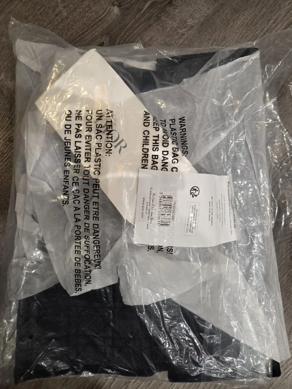 GWP Dior Black Mesh Signature Tote